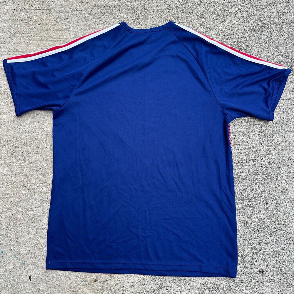 Adidas France Soccer Jersey Mens Medium Blue FFF One Star Rooster Euro Football - Picture 3 of 7